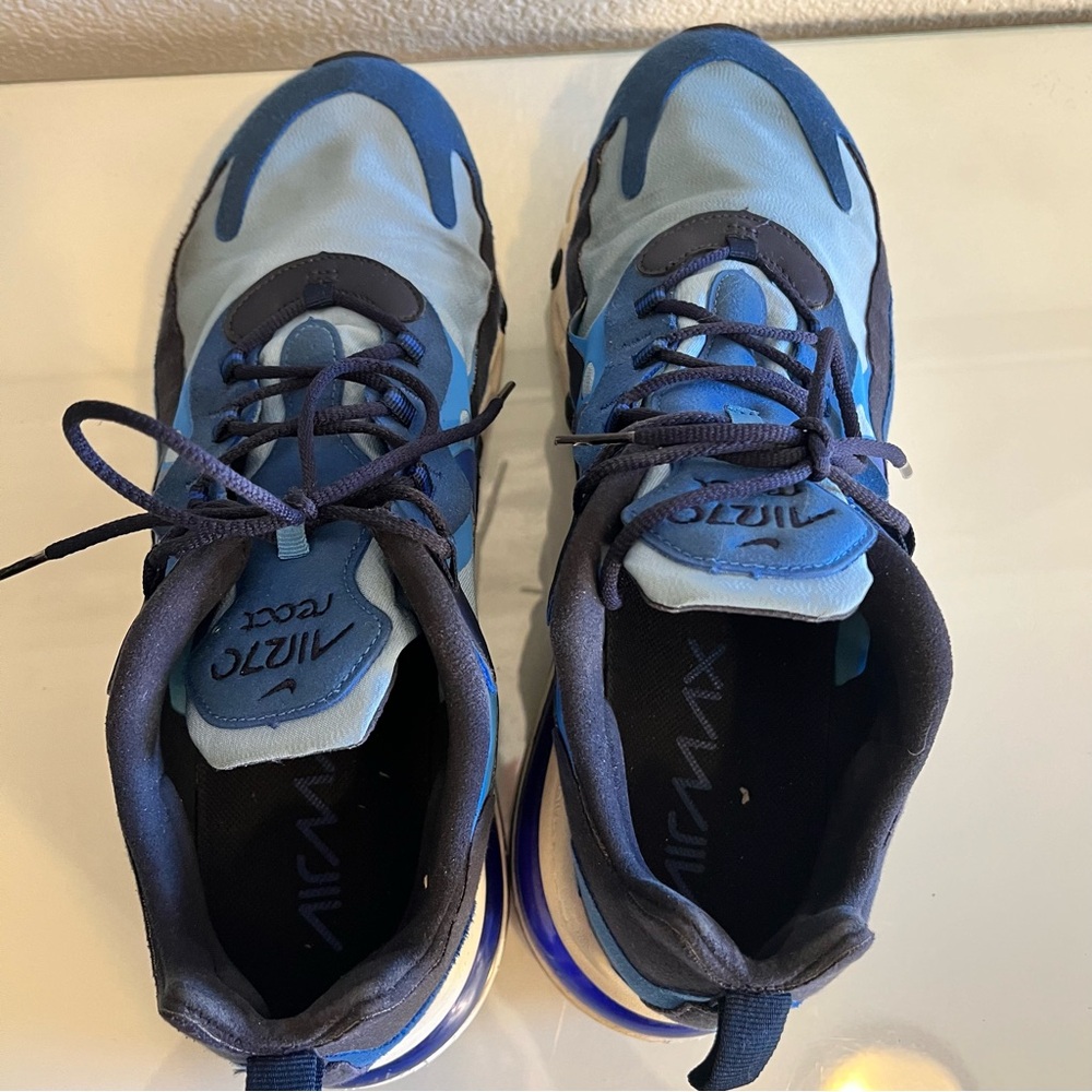 Size 13 - Nike Air Max 270 React Pacific Blue Pre… - image 7